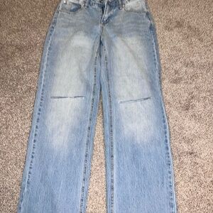 Fashion Nova Light Blue Boyfriend Jeans